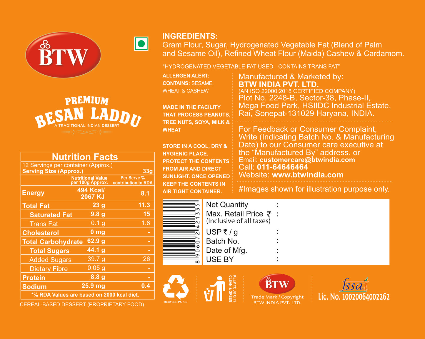 Besan Laddu (Millet)