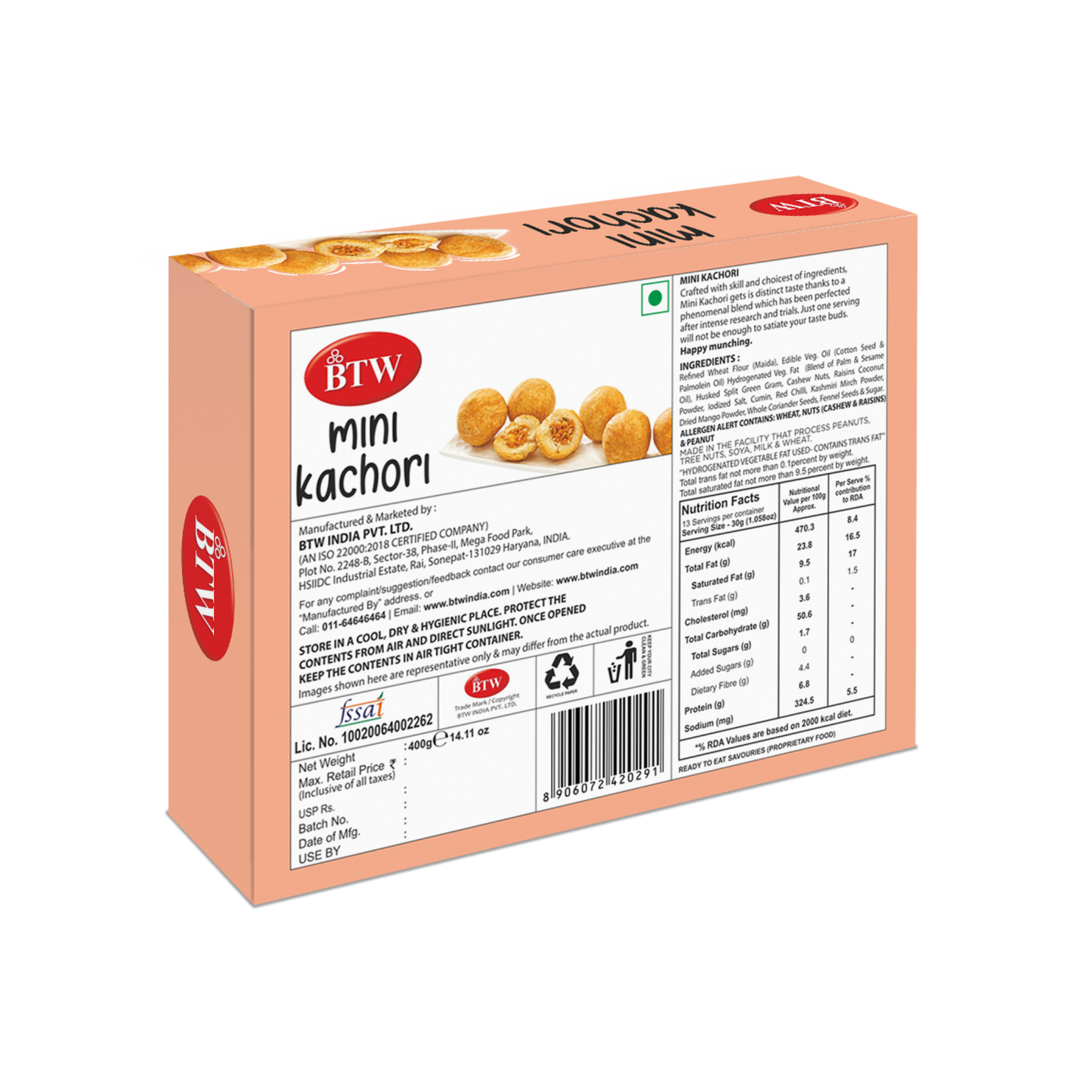 Mini Kachori (Millet) 400gm