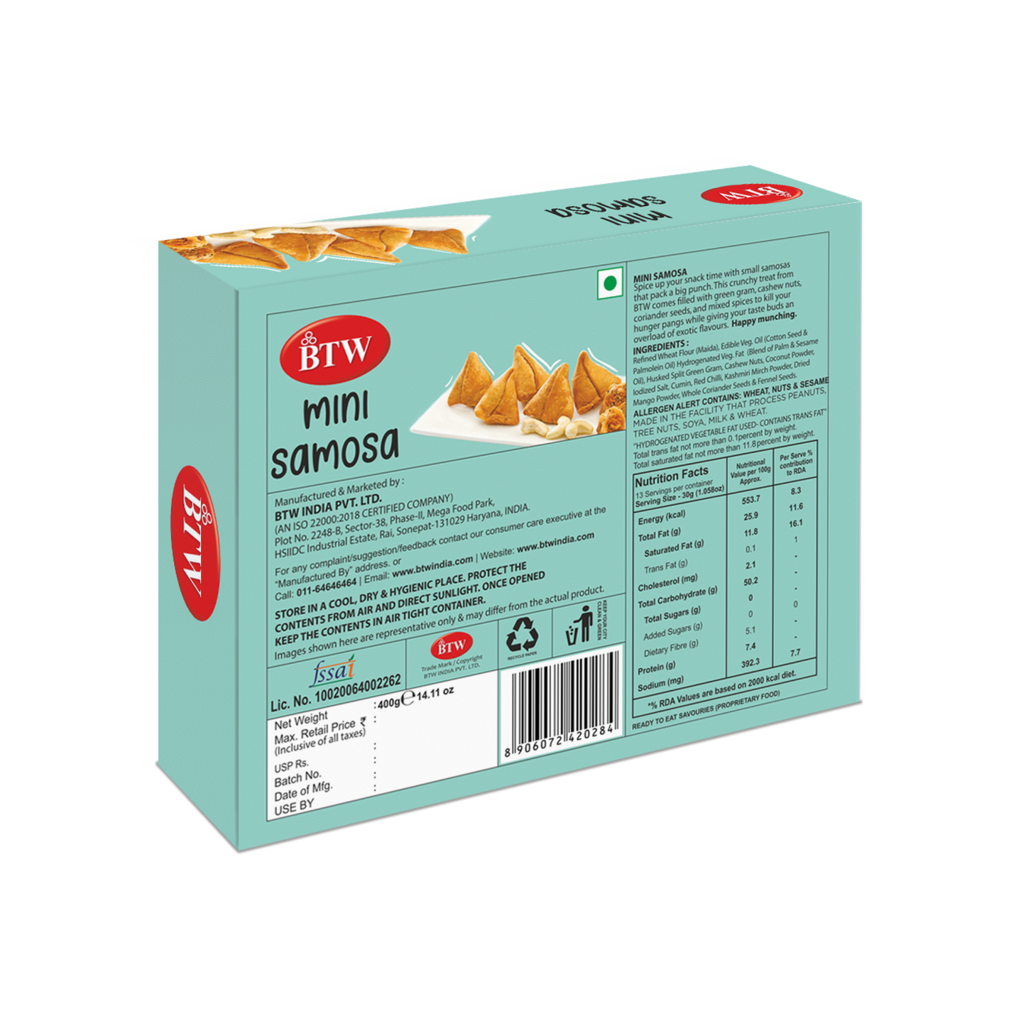 Mini Samosa (Millet) 400gm