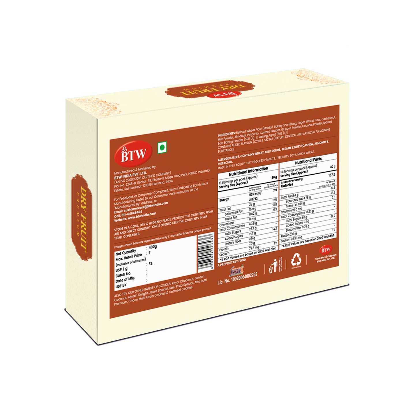 Biscuit Dry Fruit Premium (Millet)