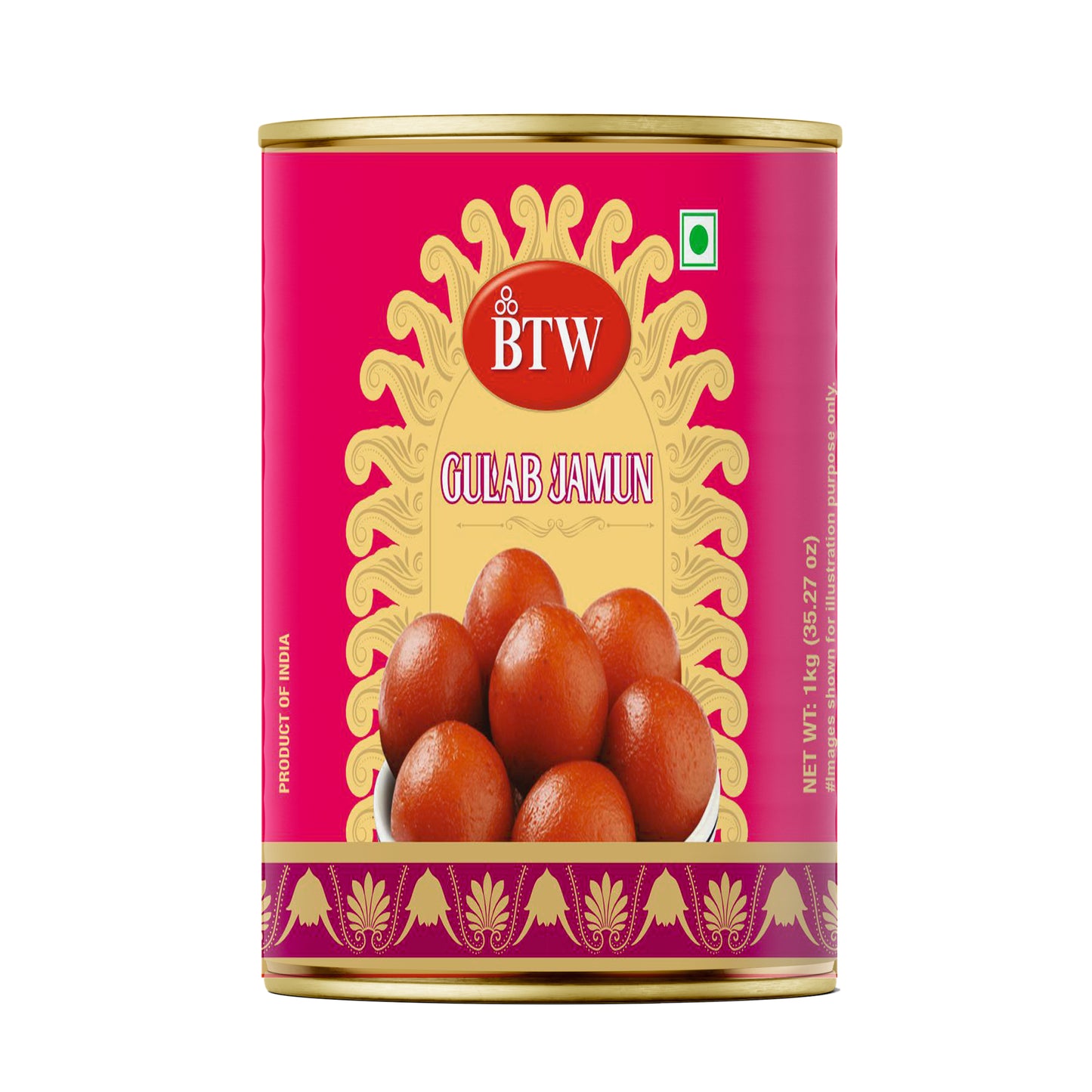 Gulab Jamun 1 kg Tin Pack