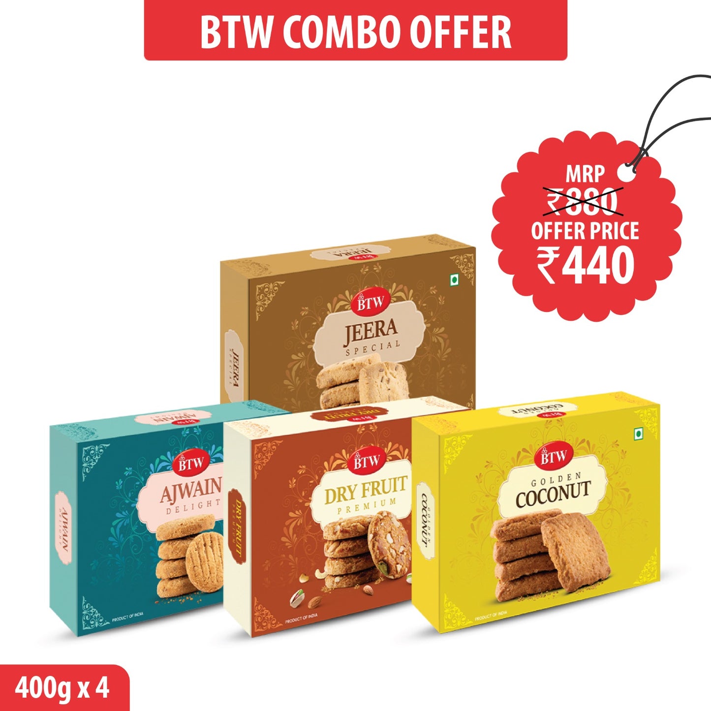 Cookies Delight Combo (Pack of  4)